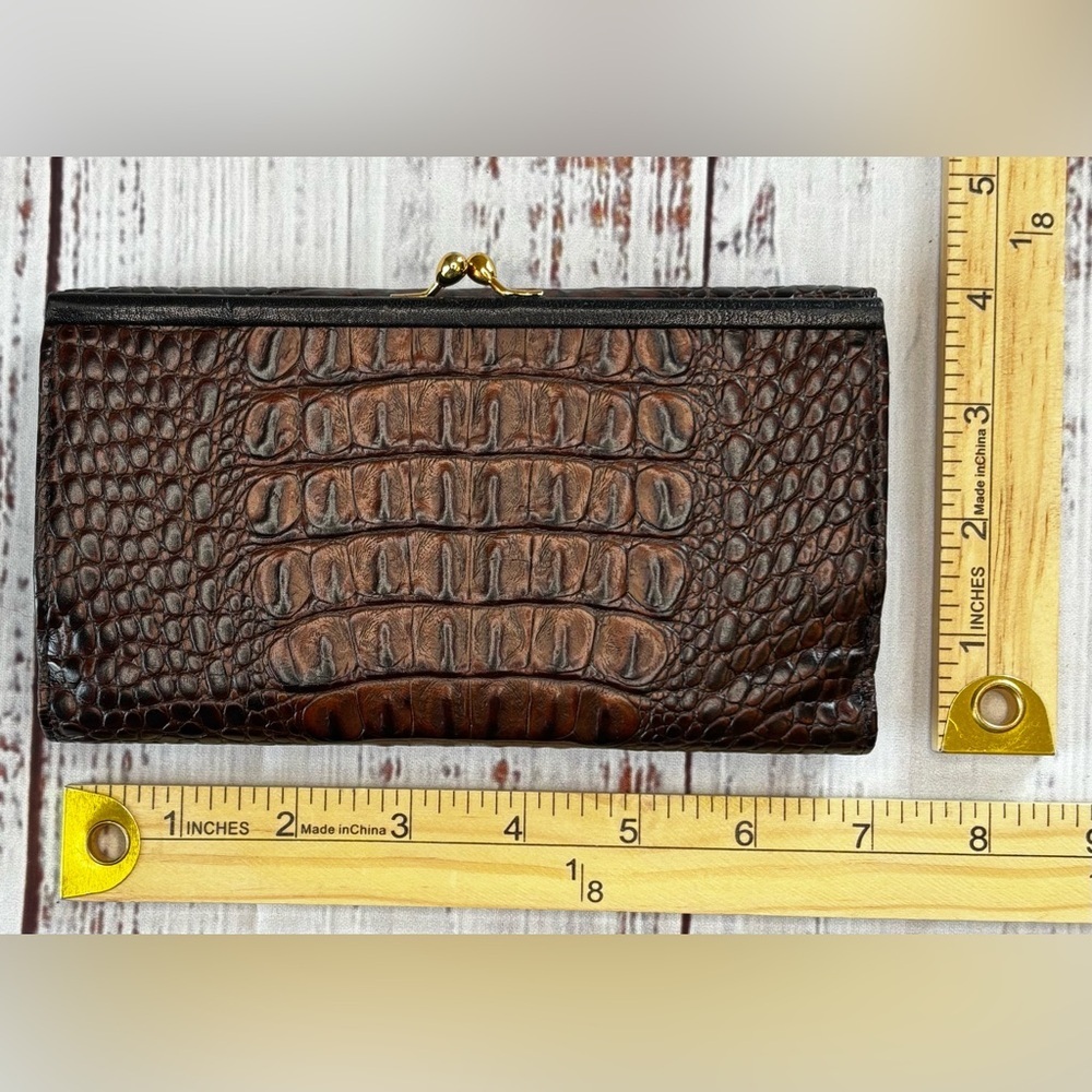 Brahmin Tuscan Collection Croc Embossed Wallet - Picture 2 of 9